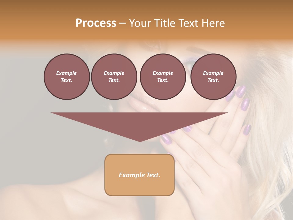 Glamour Contrast Beauty Nails PowerPoint Template