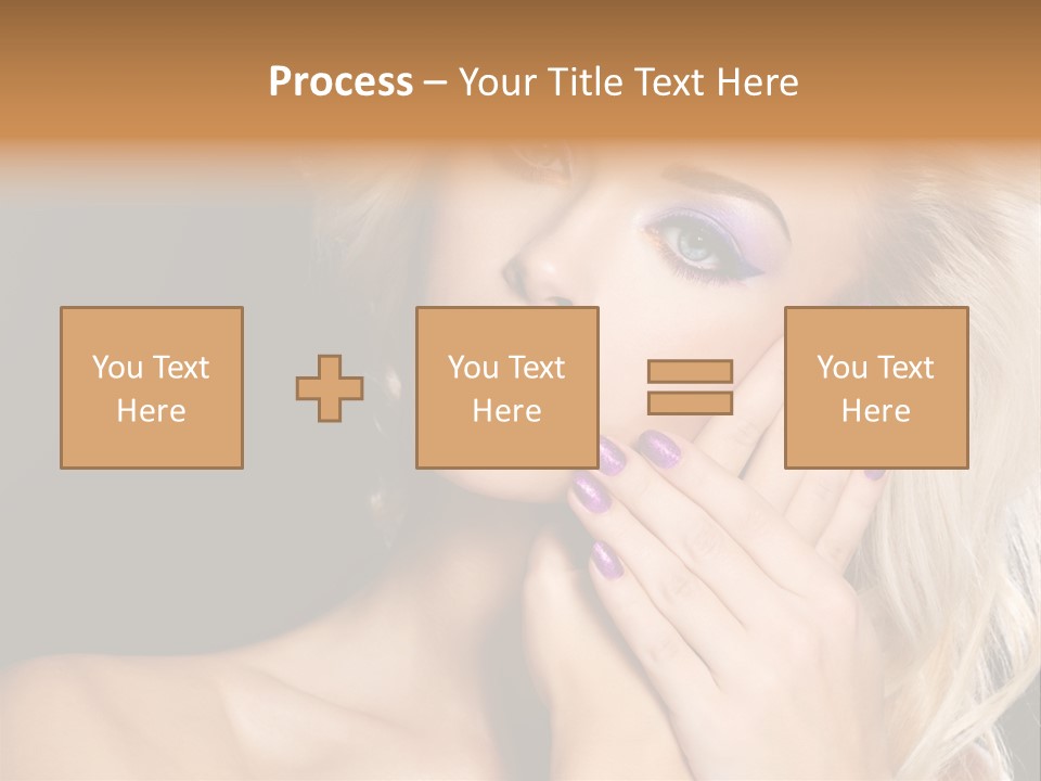 Glamour Contrast Beauty Nails PowerPoint Template