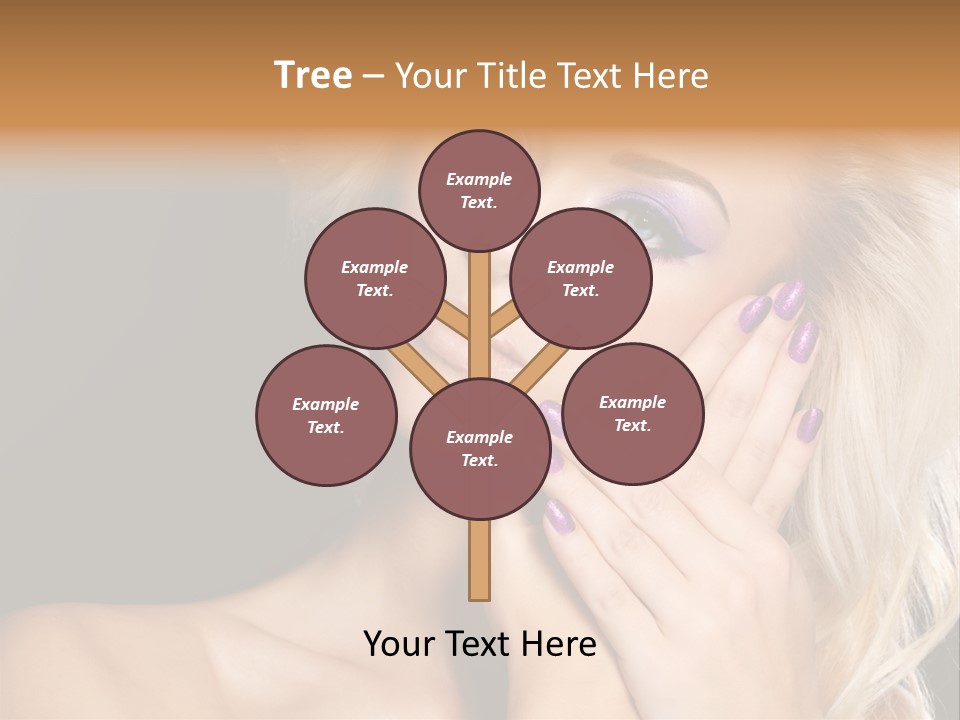 Glamour Contrast Beauty Nails PowerPoint Template