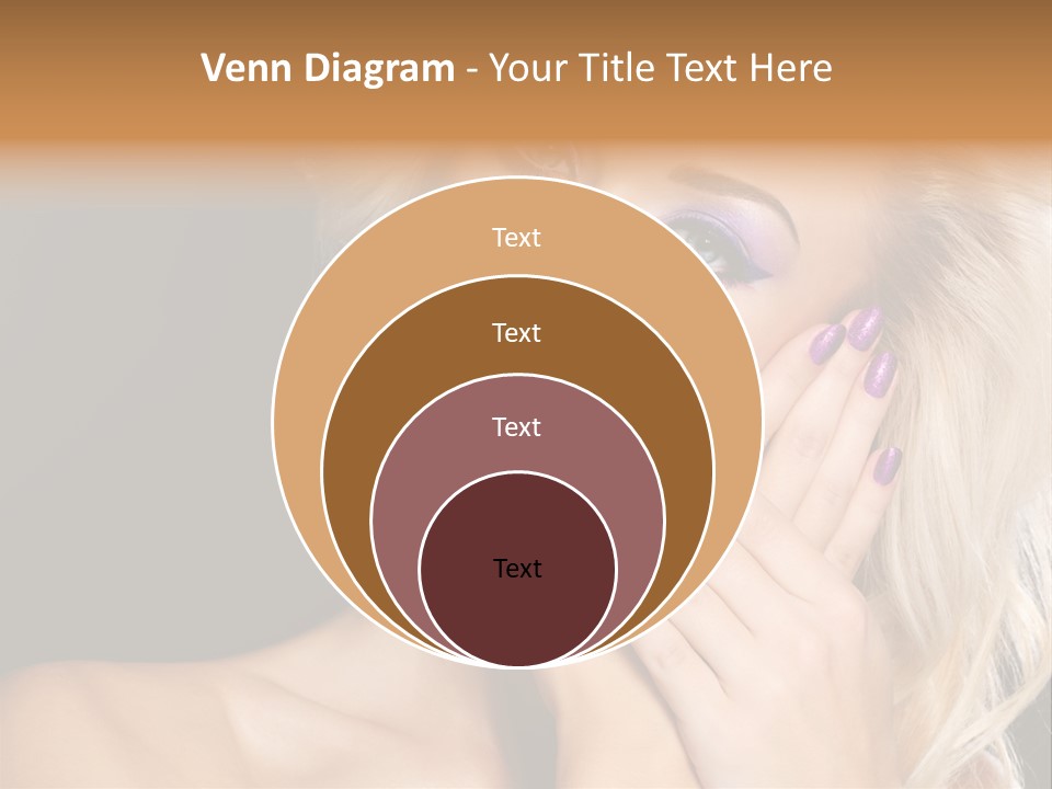 Glamour Contrast Beauty Nails PowerPoint Template