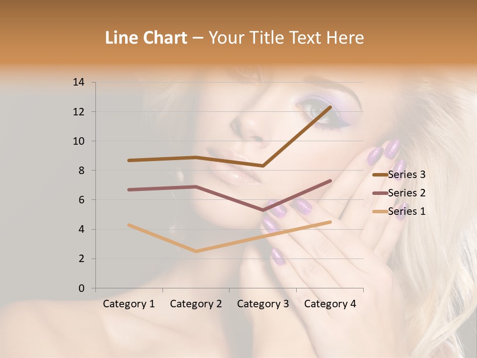 Glamour Contrast Beauty Nails PowerPoint Template