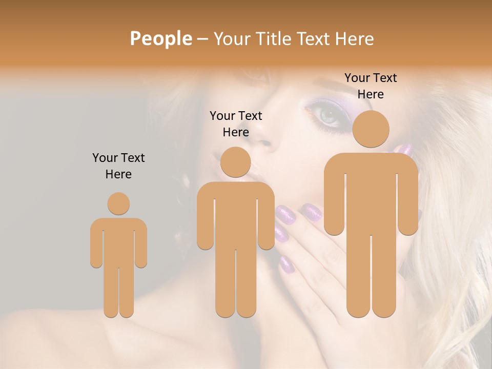 Glamour Contrast Beauty Nails PowerPoint Template