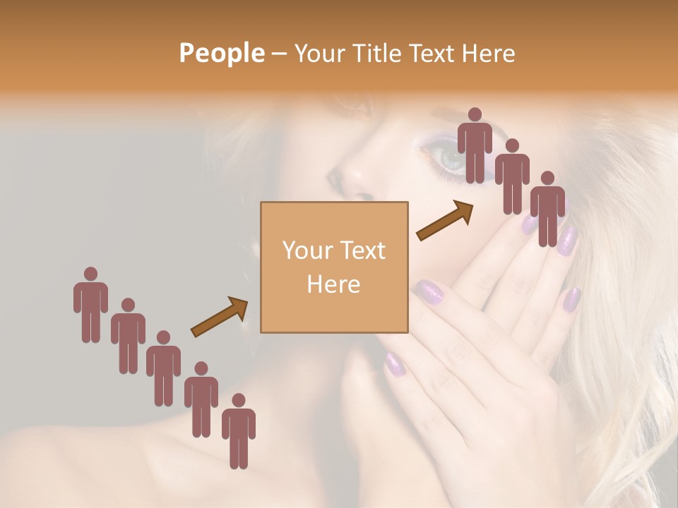 Glamour Contrast Beauty Nails PowerPoint Template