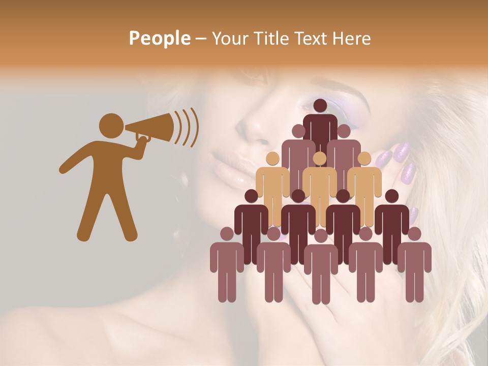 Glamour Contrast Beauty Nails PowerPoint Template