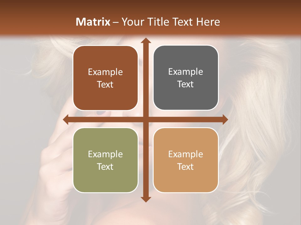 Elegance Woman Portrait Beauty Nails PowerPoint Template