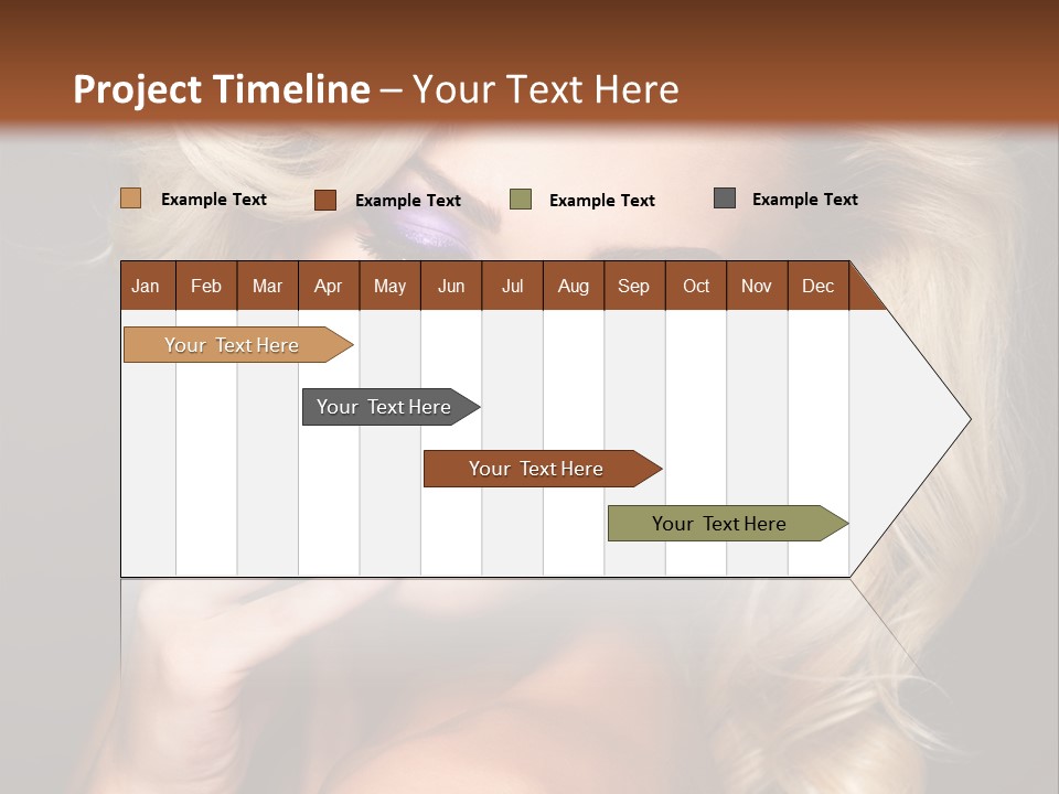 Elegance Woman Portrait Beauty Nails PowerPoint Template