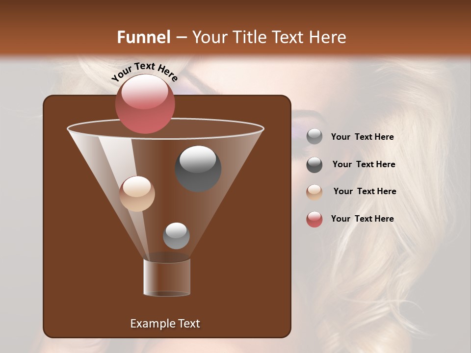 Elegance Woman Portrait Beauty Nails PowerPoint Template