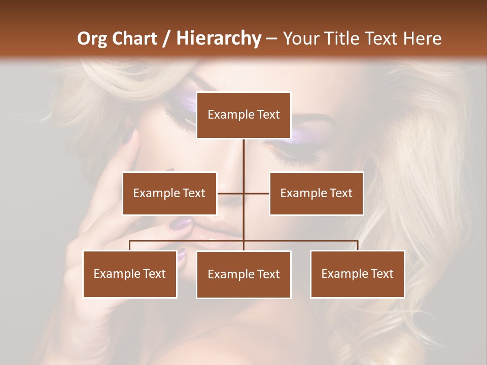 Elegance Woman Portrait Beauty Nails PowerPoint Template