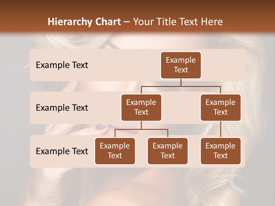 Elegance Woman Portrait Beauty Nails PowerPoint Template