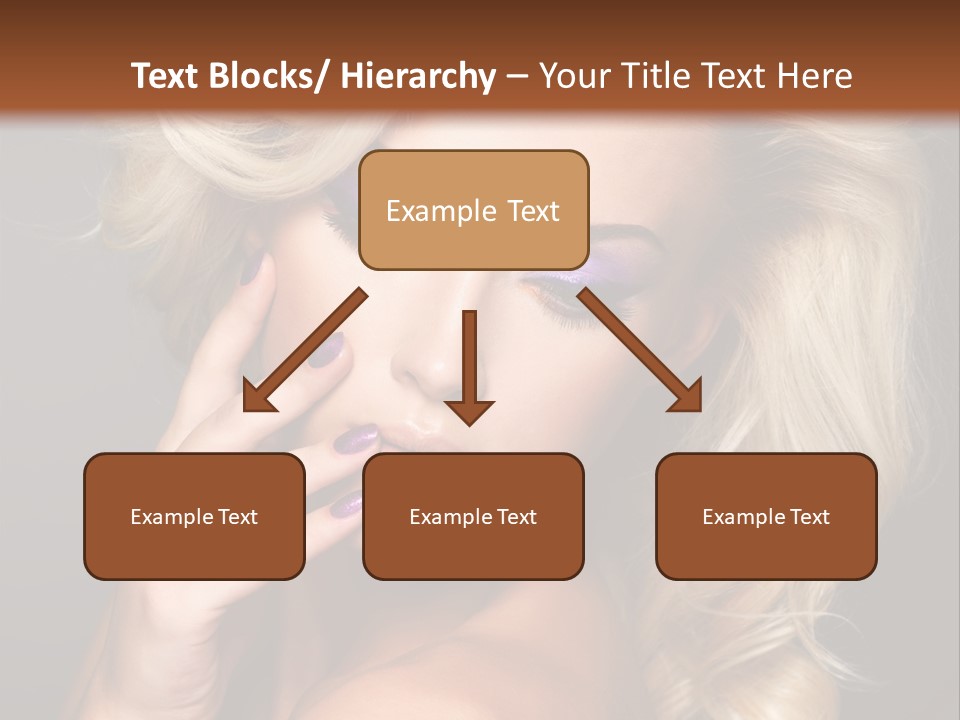 Elegance Woman Portrait Beauty Nails PowerPoint Template