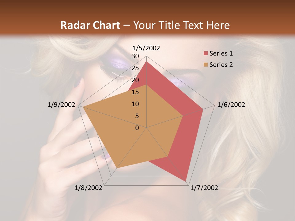 Elegance Woman Portrait Beauty Nails PowerPoint Template