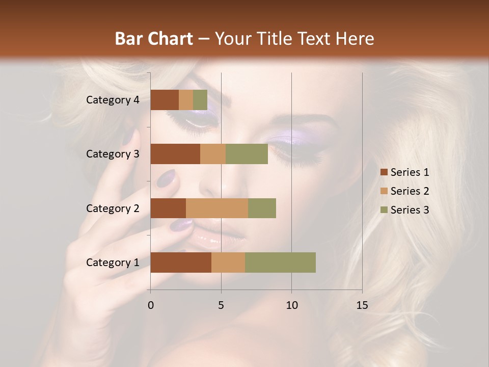 Elegance Woman Portrait Beauty Nails PowerPoint Template