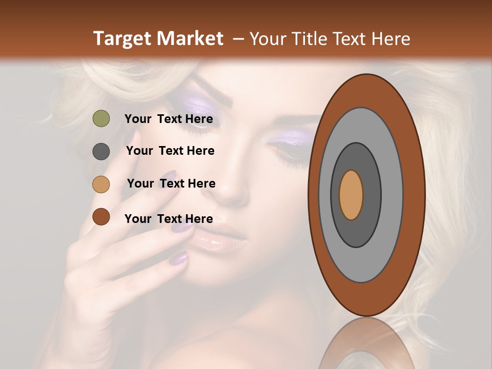 Elegance Woman Portrait Beauty Nails PowerPoint Template