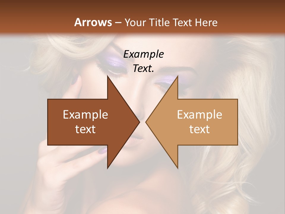 Elegance Woman Portrait Beauty Nails PowerPoint Template