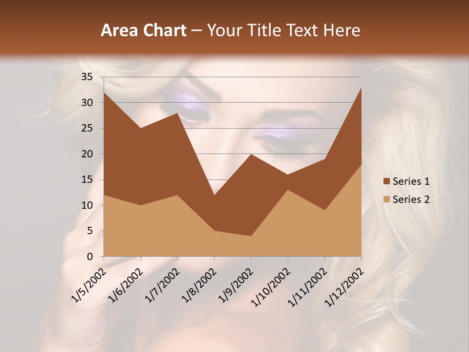 Elegance Woman Portrait Beauty Nails PowerPoint Template