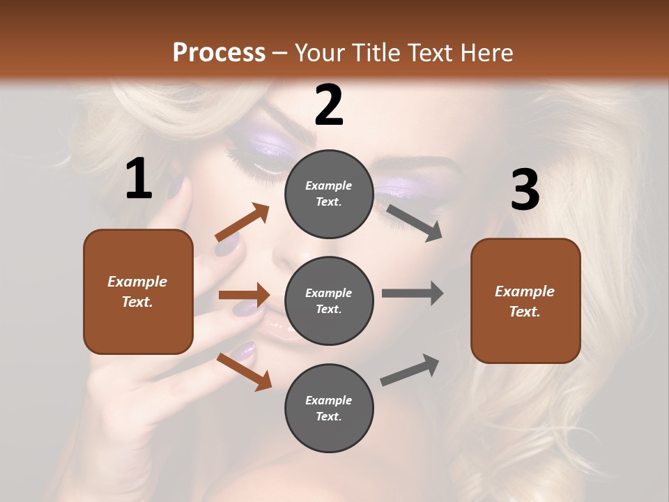 Elegance Woman Portrait Beauty Nails PowerPoint Template