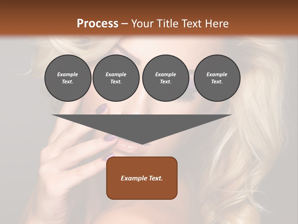 Elegance Woman Portrait Beauty Nails PowerPoint Template