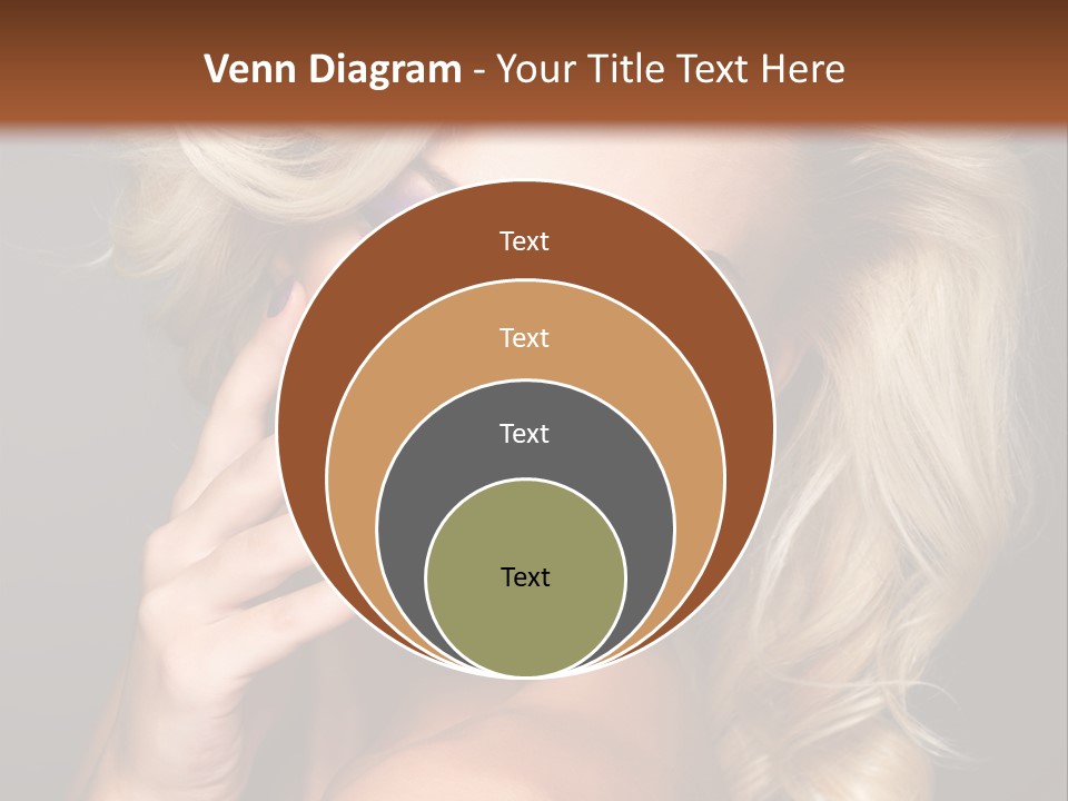 Elegance Woman Portrait Beauty Nails PowerPoint Template