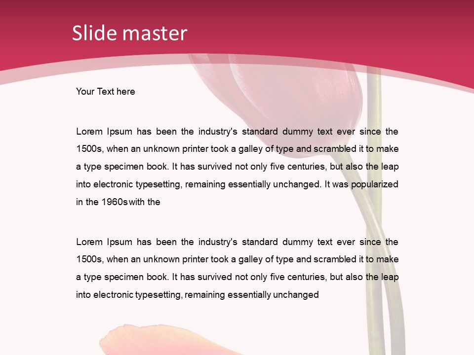 Excellent Lovely Flower PowerPoint Template