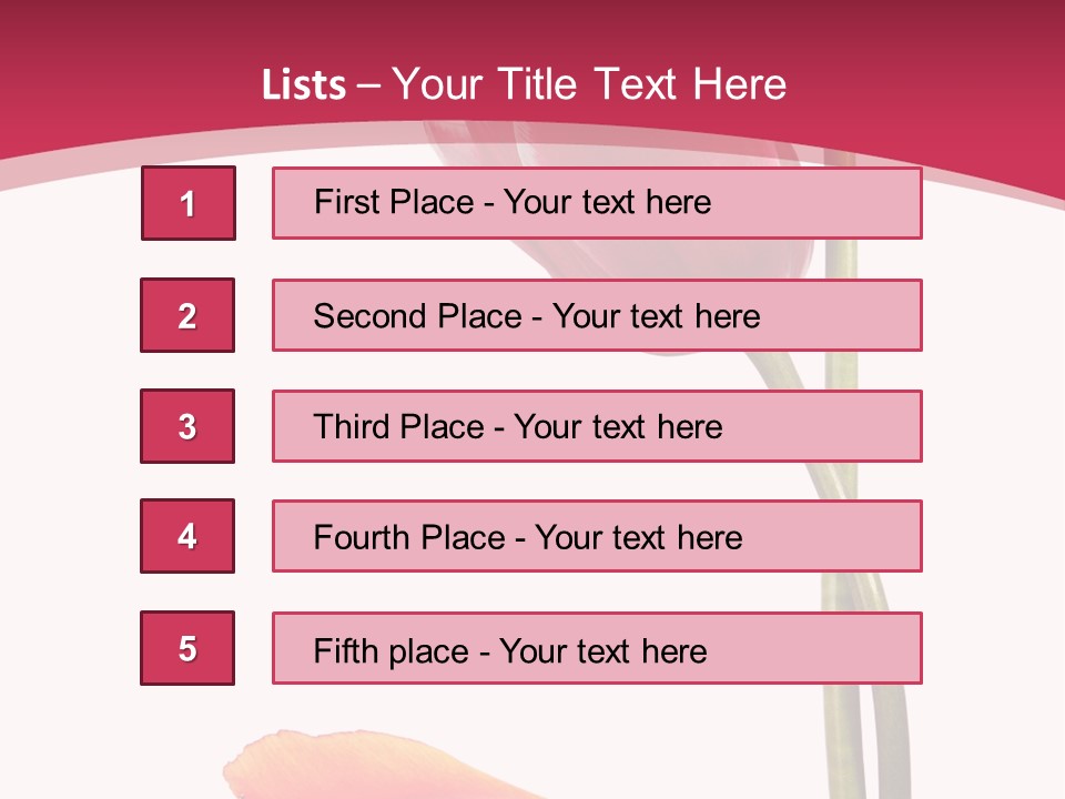 Excellent Lovely Flower PowerPoint Template