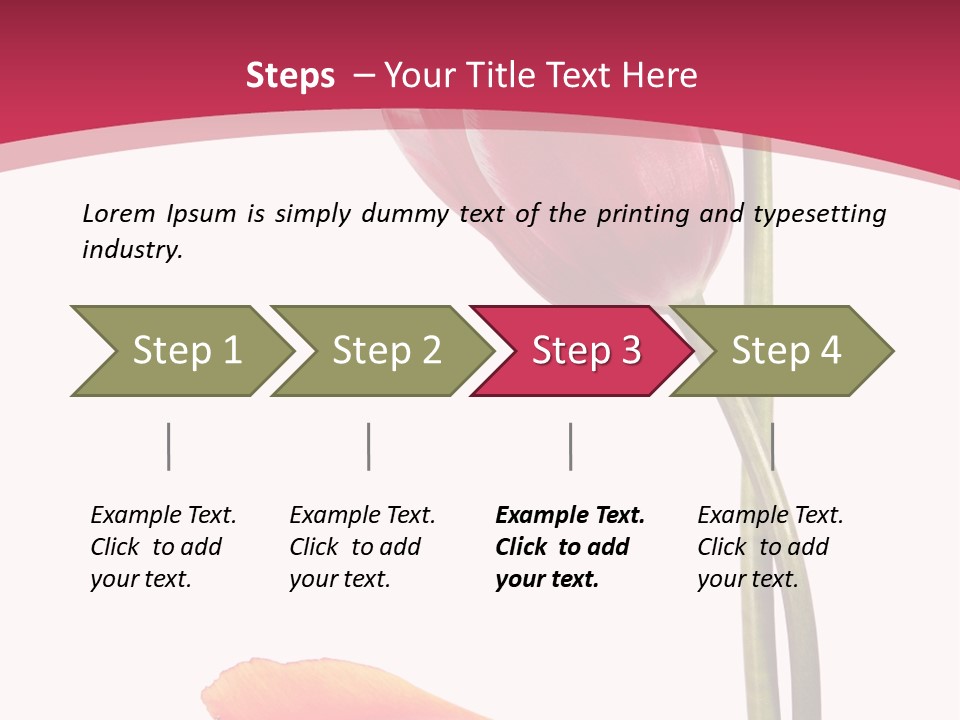 Excellent Lovely Flower PowerPoint Template