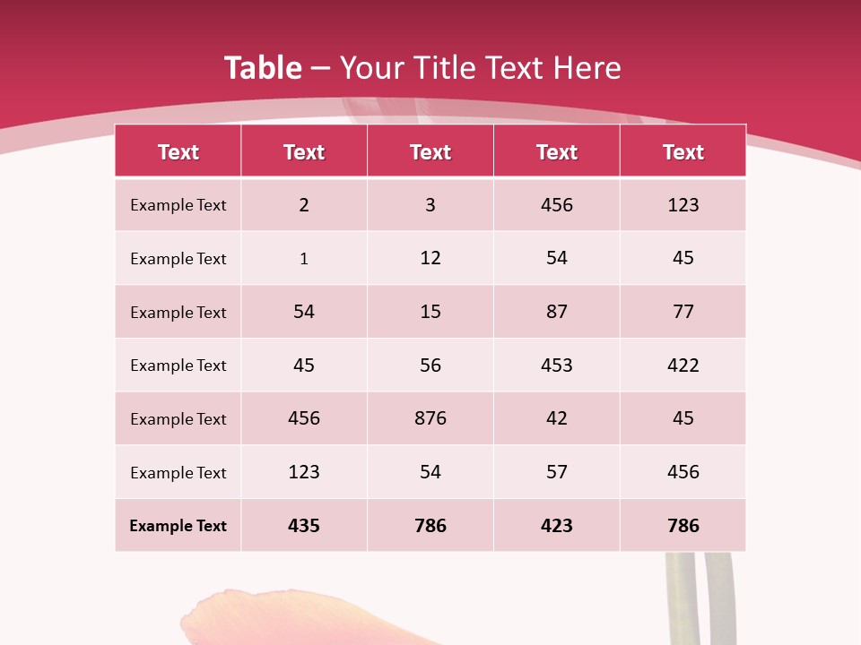 Excellent Lovely Flower PowerPoint Template