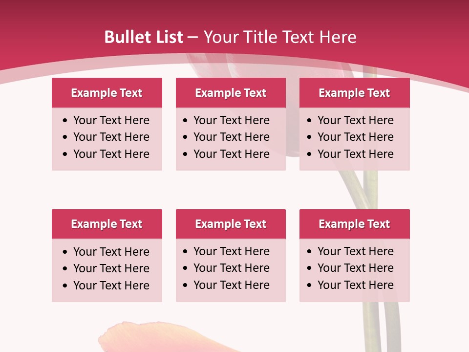 Excellent Lovely Flower PowerPoint Template
