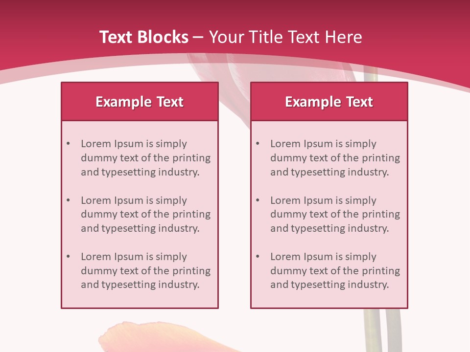 Excellent Lovely Flower PowerPoint Template