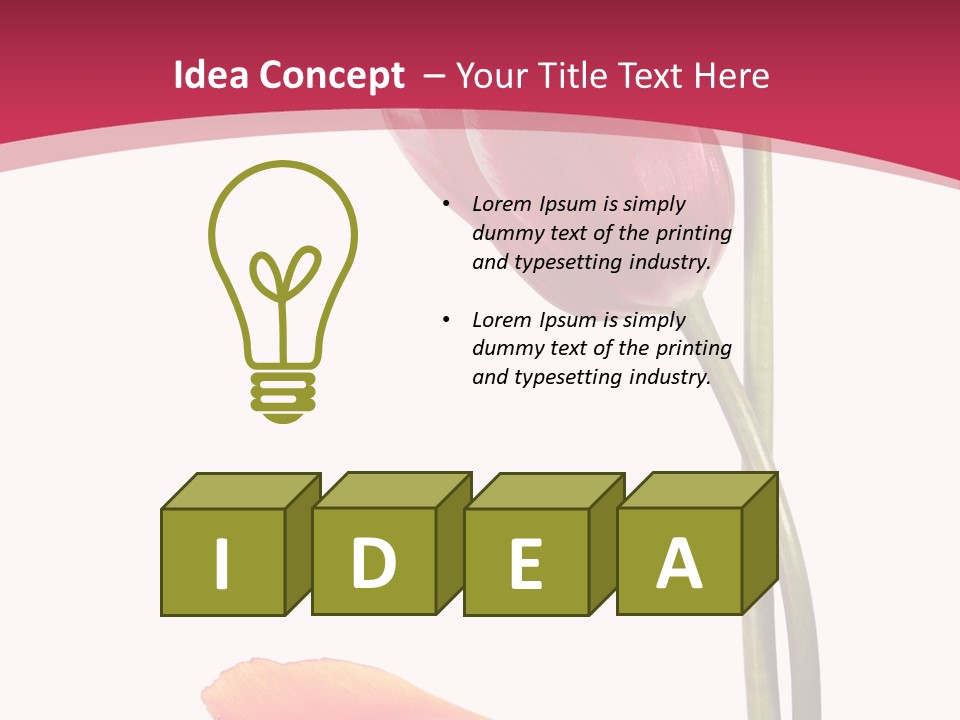 Excellent Lovely Flower PowerPoint Template