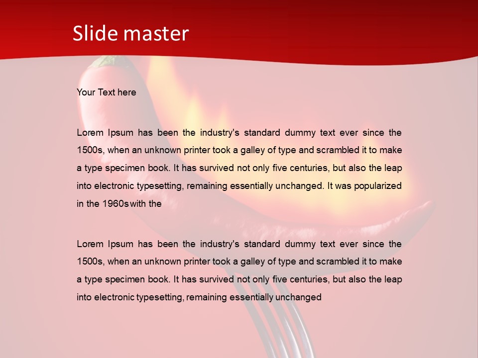 Plant Chili Fire PowerPoint Template