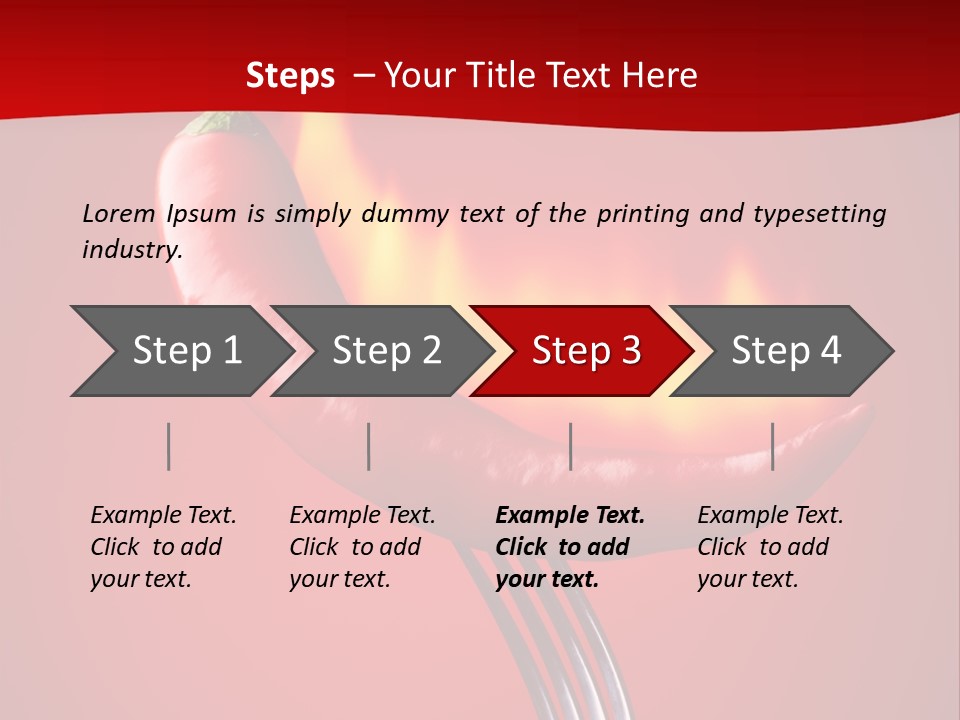 Plant Chili Fire PowerPoint Template