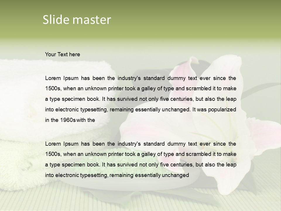 Home Healthy Cosmetics PowerPoint Template