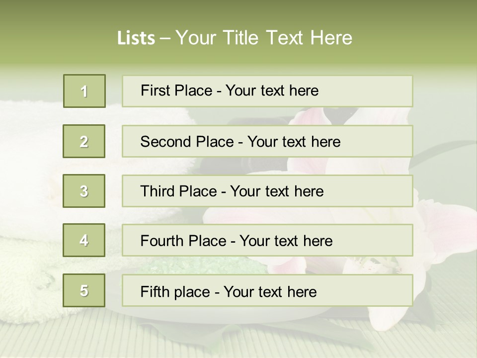 Home Healthy Cosmetics PowerPoint Template