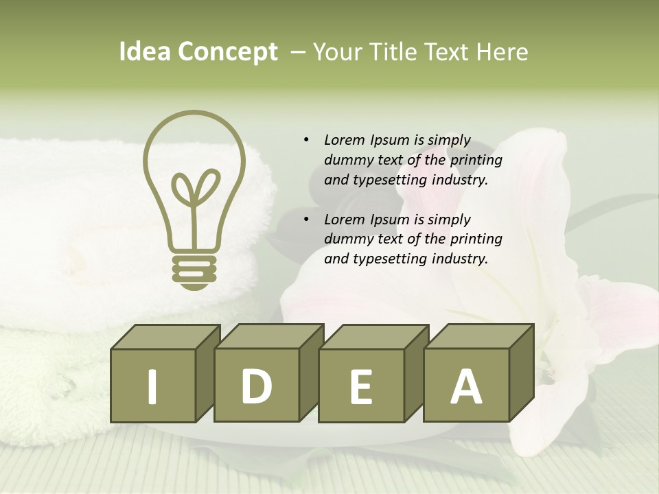 Home Healthy Cosmetics PowerPoint Template