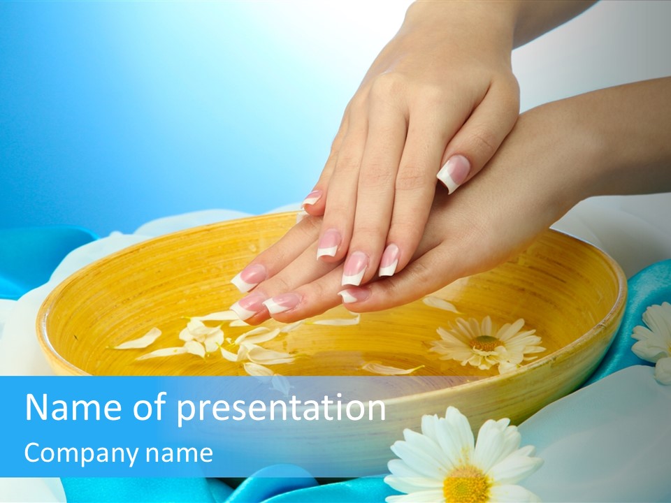 Petal Salon Wet PowerPoint Template