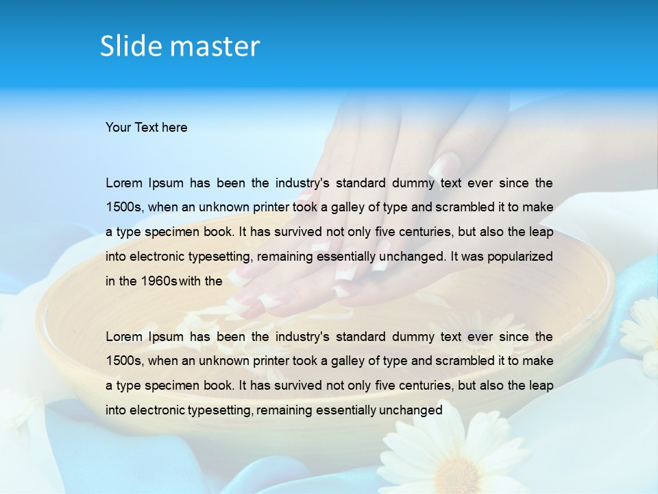 Petal Salon Wet PowerPoint Template