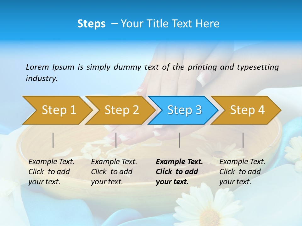 Petal Salon Wet PowerPoint Template