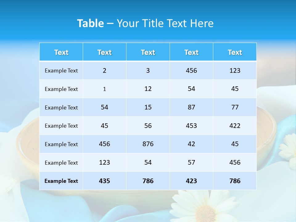 Petal Salon Wet PowerPoint Template
