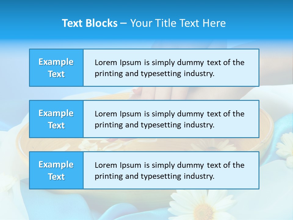 Petal Salon Wet PowerPoint Template