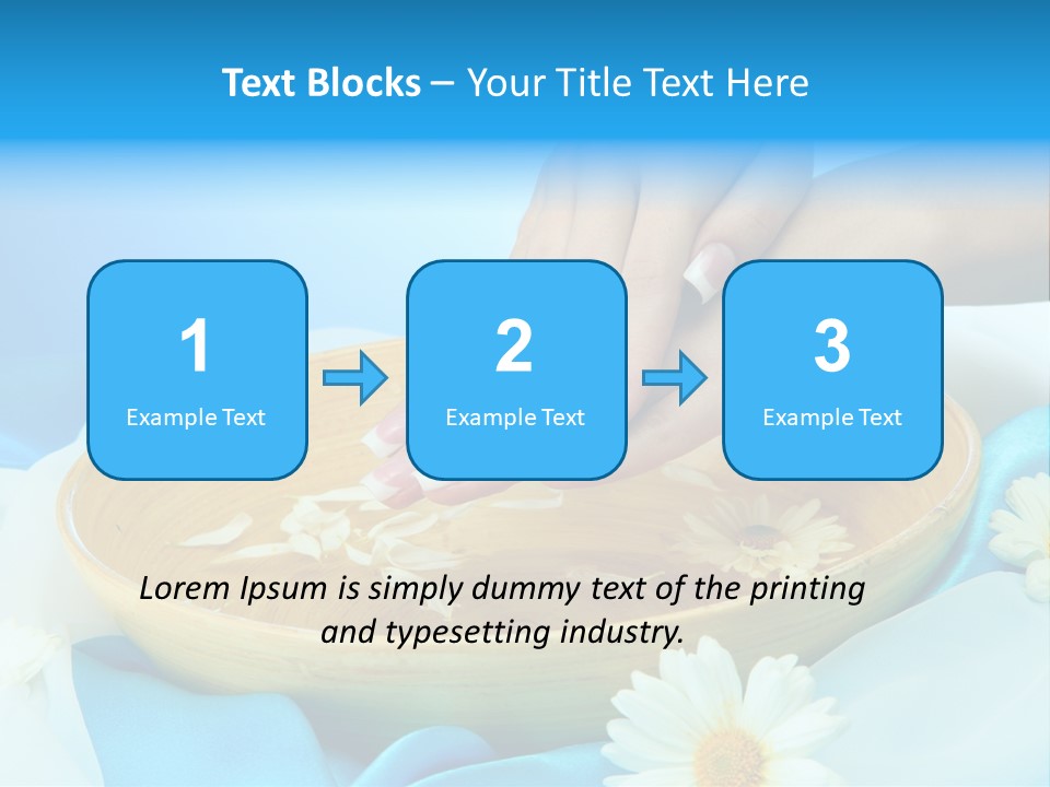 Petal Salon Wet PowerPoint Template