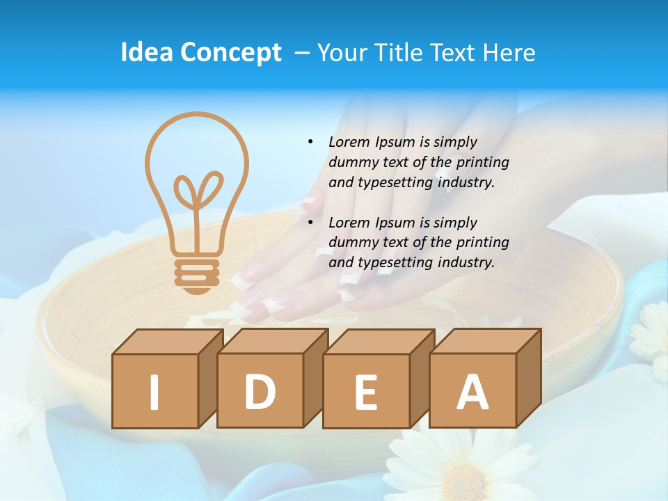 Petal Salon Wet PowerPoint Template