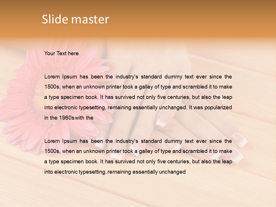 Hygiene Finger Color PowerPoint Template