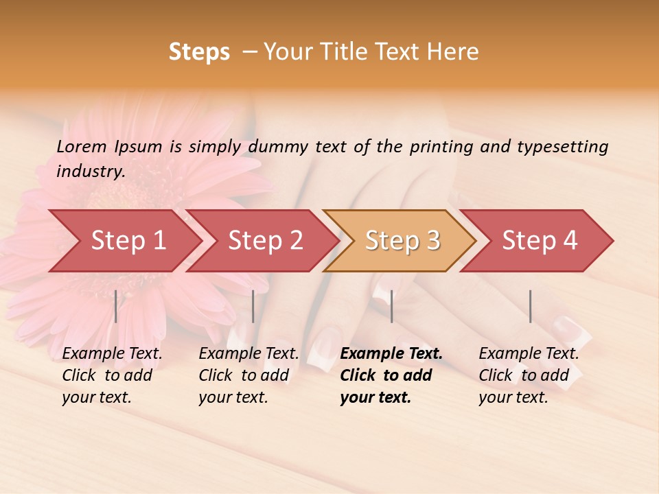 Hygiene Finger Color PowerPoint Template
