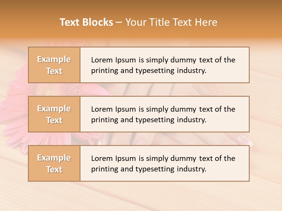 Hygiene Finger Color PowerPoint Template