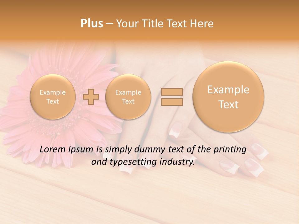 Hygiene Finger Color PowerPoint Template