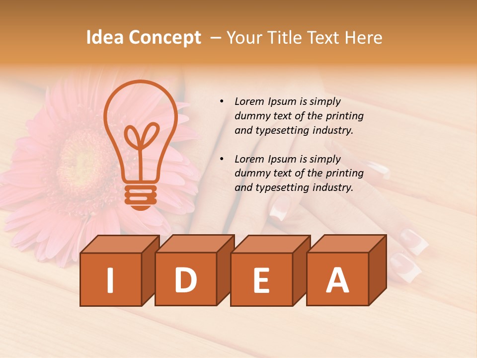 Hygiene Finger Color PowerPoint Template