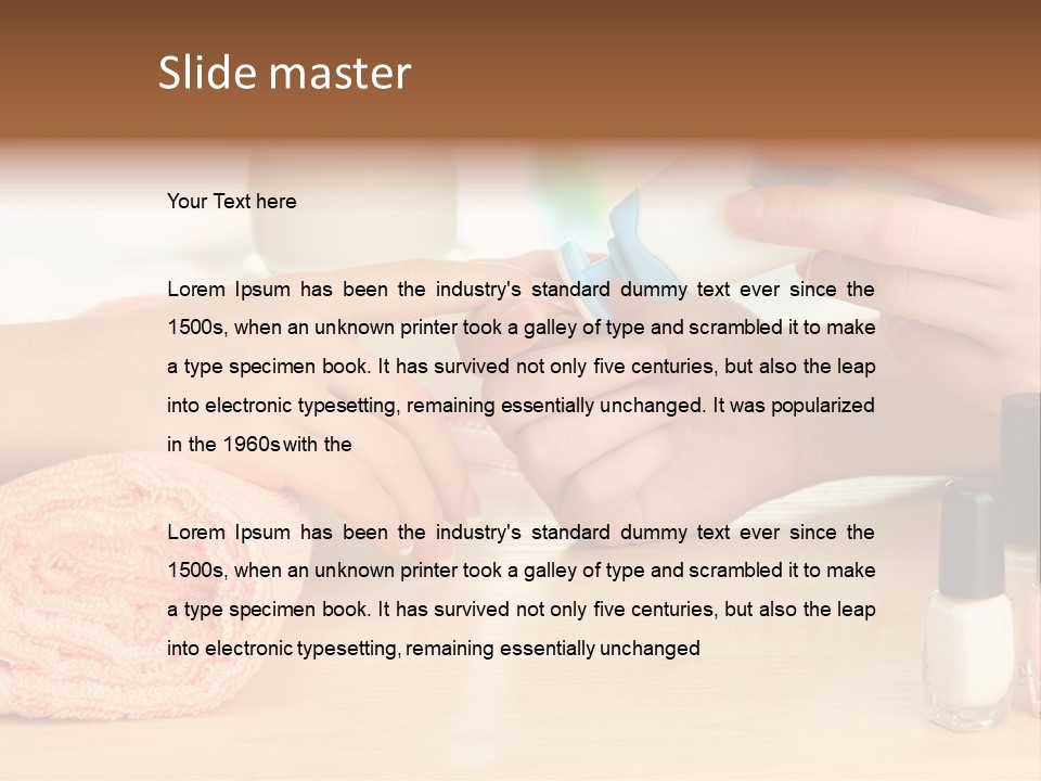 Closeup Care Background PowerPoint Template