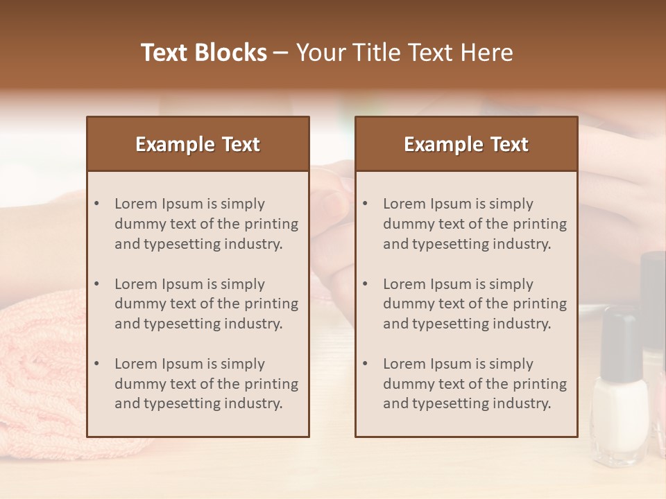 Closeup Care Background PowerPoint Template