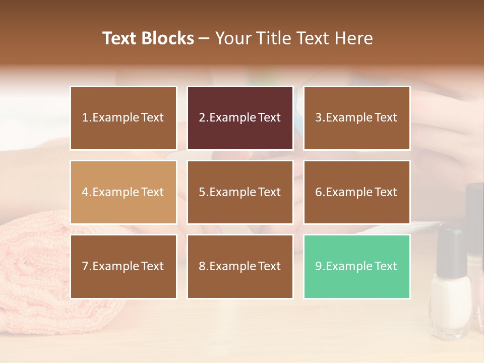 Closeup Care Background PowerPoint Template