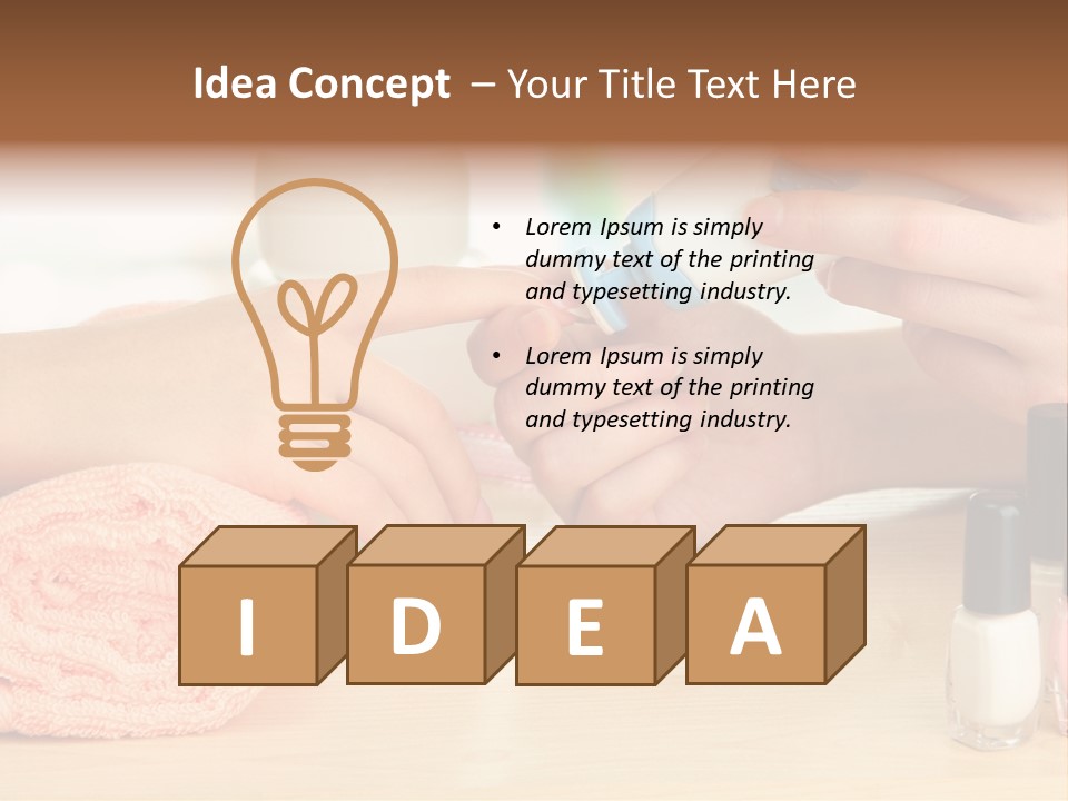 Closeup Care Background PowerPoint Template